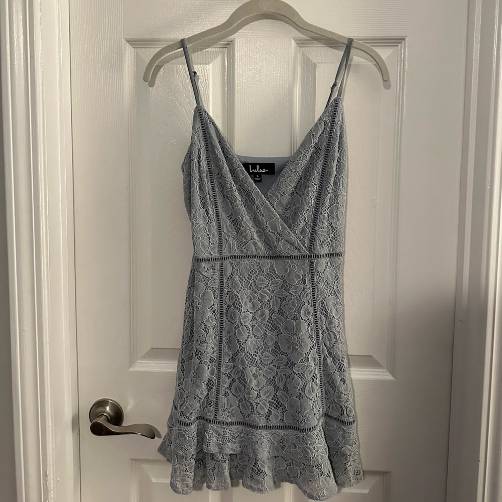Lulus Blue Lace Dress